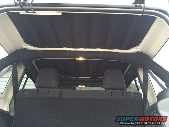 2014 Jeep JK Unlimited Rubicon Rugged Ridge Headliner Insulation 
