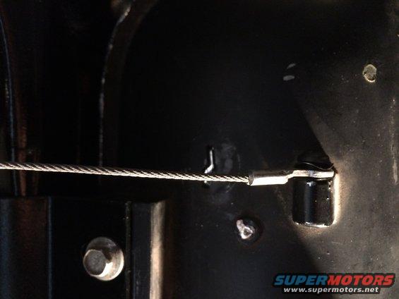 1965 Mustang glove box door cable 
