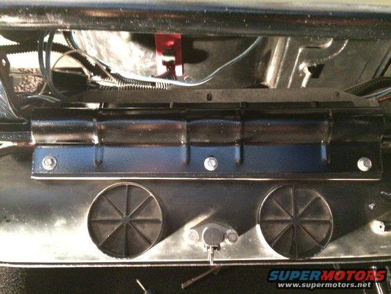 1965 Mustang glove box lid hinge mounting