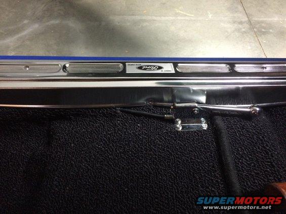 1965 Mustang Coupe remote trunk release cable handle finished