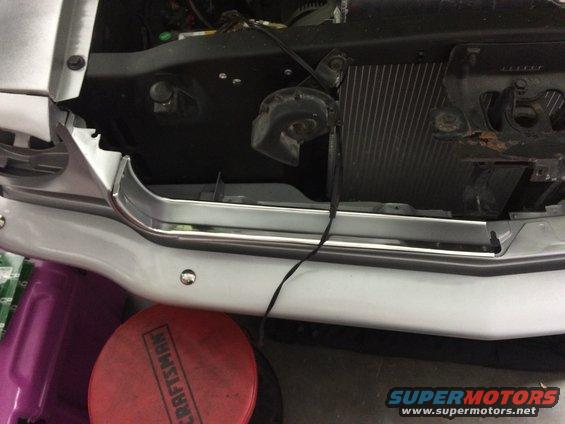 1965 Mustang grille molding install