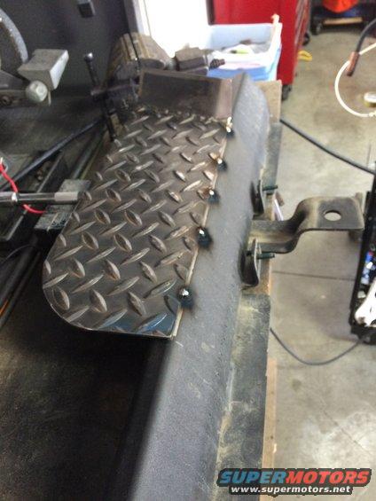 2014 JKU Rubicon rock slider mud rock deflector spot welded