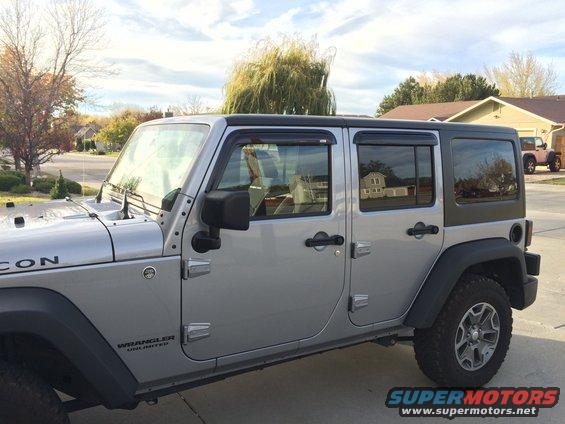 2014 JKU Rubicon Rugged Ridge Vent Visors DS