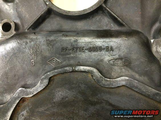 Ford timing cover part RF-E7TE-6059-BA