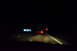 2003 Ford Taurus - The dashboard display shows the vehicle is in reverse at night.