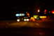 2003 Ford Taurus - Nighttime view of dashboard electronics showing speed and mileage.
