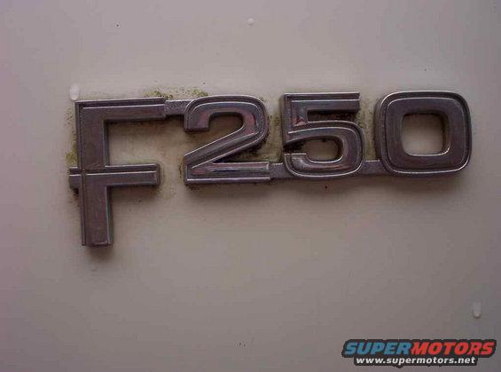 F-250 Badge, Driver-Side