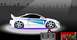1997 Ford Taurus - This cartoon depicts a modified sports coupe with custom graphics and underglow lighting.