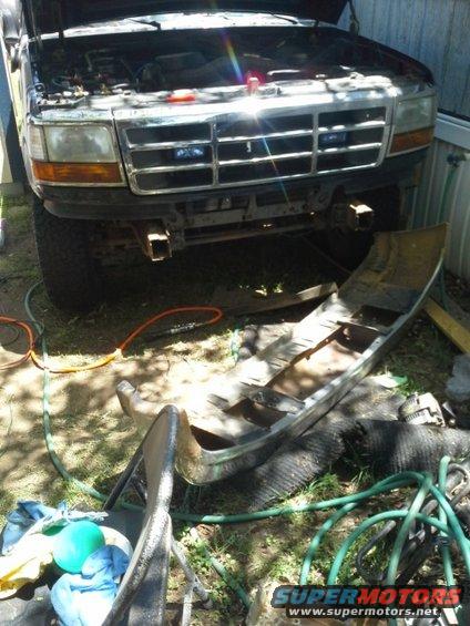 Bumper off.