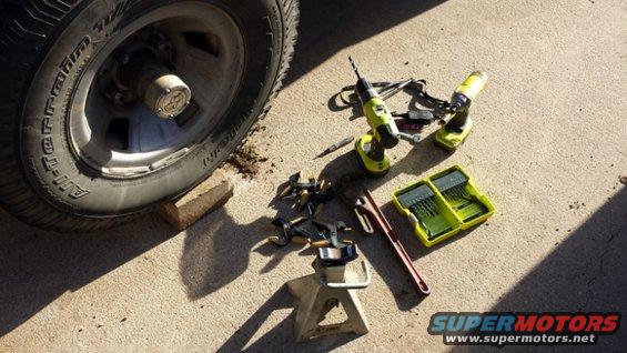 Tools I used to install the skid.