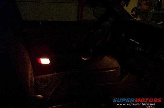 interior-no-flash1.jpg A picture, without flash, to show the courtesy lamps in the door and in the floorboard.