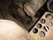 1953 Plymouth Belvedere - Close-up view of corroded engine parts and a visible website watermark.