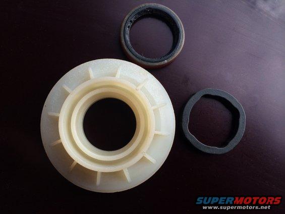 PTU seals and bearing retainer on dark surface