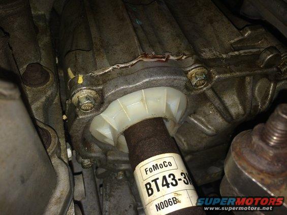 Driveshaft seal with FoMoCo label BT43-3N