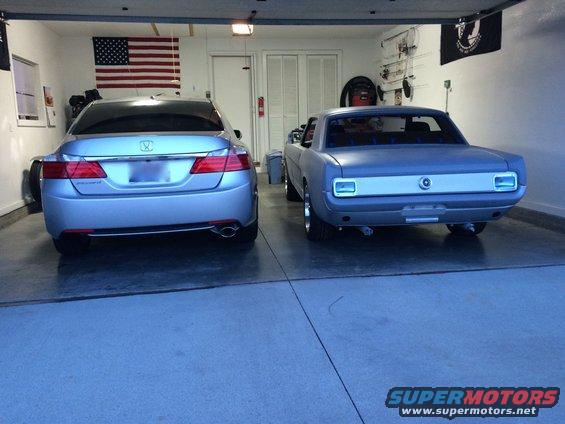 1965 Mustang size compared to a 2014 Accord