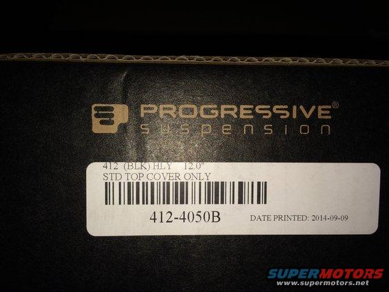 progressive 412 shocks