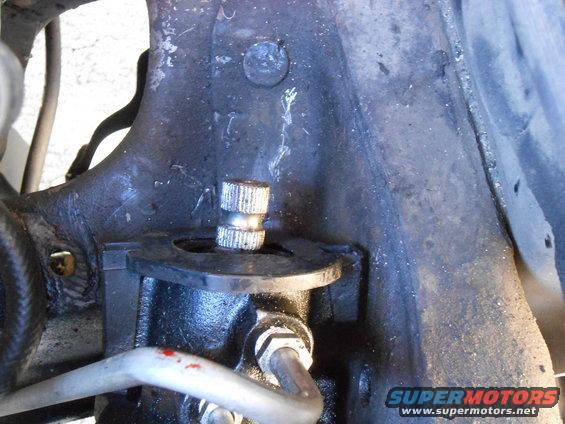 Remove old shaft from steering gear box