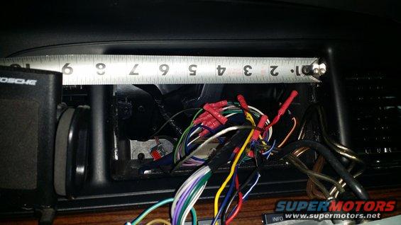 Radio cavity is 7 inches in width