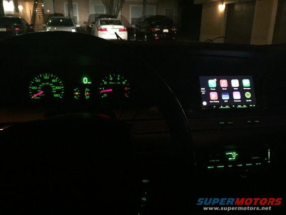 Night view of new Pioneer AVIC-8000NEX installed