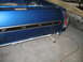 1972 Ford Ranchero - The rear of a blue Ford Ranchero shows its distinctive body style and chrome trim.