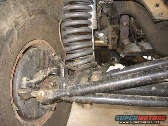 1988 Ford Bronco front suspension and tire