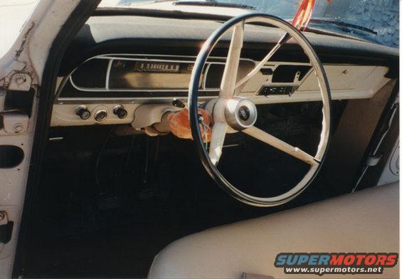 dash.jpg Here's the interior, featuring one of the items that survived the demise of the '67--the "bog" stuffed animal on the turn signal.  My wife (then-girlfriend) gave it to me.