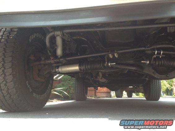 Once everything is bolted on, make sure you have enough travel in both directions on both shocks.