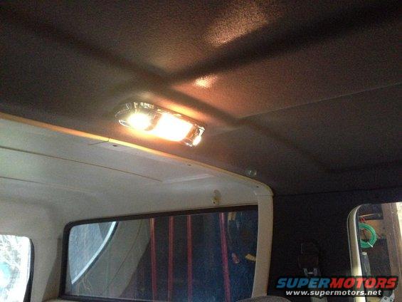 img_0698.jpg Replaced map lights with LED bulbs but couldn't find one for the dome light.  I got a new incandescent bulb and replaced the yellowish cover with a clear cover.  Got it at LMCTruck.com