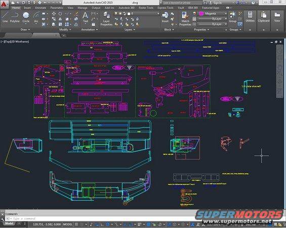 bumpermkiicad.jpg A screenshot of the CAD drawing for the revised front bumper.
IF THE IMAGE IS TOO SMALL, click it.

[url=https://www.3ds.com/products-services/draftsight-cad-software/latest-version/]DraftSight[/url] is nearly identical, and produces top-quality DWGs (& acceptable PDFs) for $100/yr.