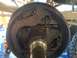 1977 Ford F-350 - Close-up view of a vehicle's rear drum brake assembly, showing internal components.