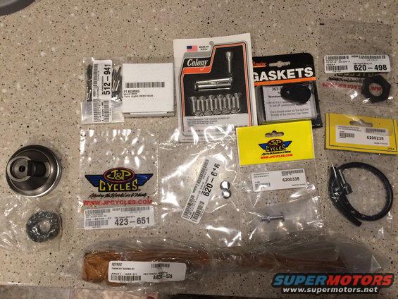 1975 Shovelhead 4 spd trans parts for rebuild