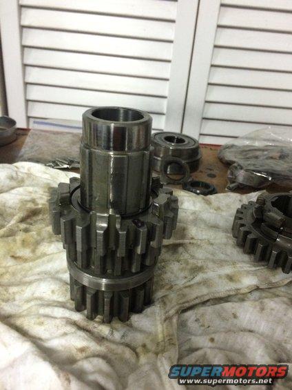1975 Shovelhead four speed transmission third gear on countershaft with no speedo gear