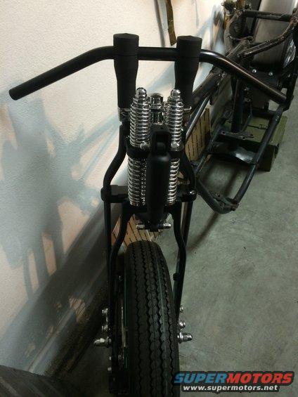 1975 Shovelhead risers and handlebars springer
