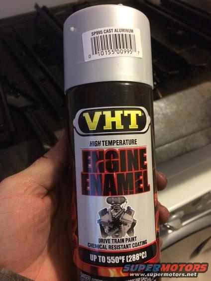 Cast Aluminium VHT engine paint for trans case, clear not shown
