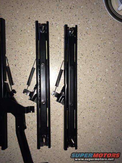 1965 Mustang restored seat tracks 