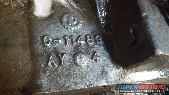 Cast iron part with numbers C-11483 AY 4