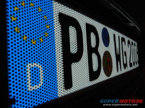 Close-up of a German license plate with 'PB' and 'WG 2006'
