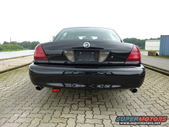 Black 2003 Mercury Marauder rear view with Marauder badging