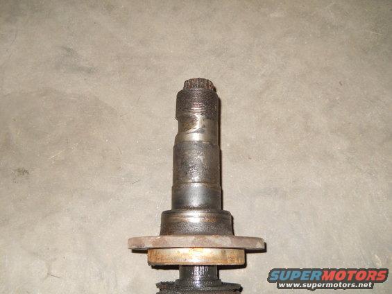 Wheel hub assembly with splined end and mounting flange