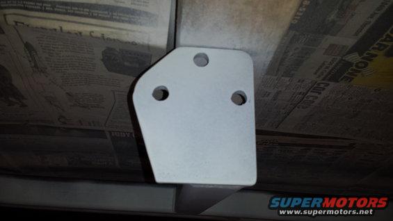 mounting plate with a coat of primer