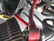 1972 Ford Ranchero - Aftermarket suspension parts, including a red sway bar, are visible in this close-up shot.