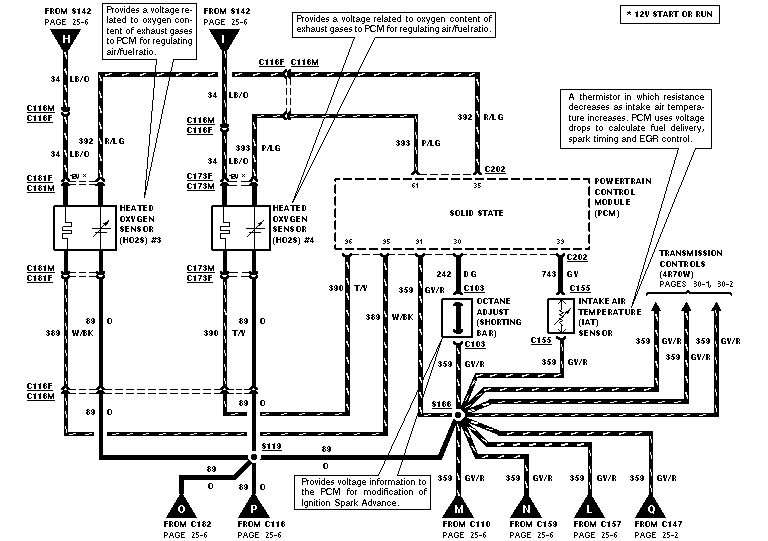 Wiring diagram with text and symbols
