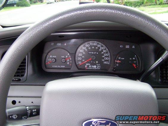 The plain jane stock police dash.