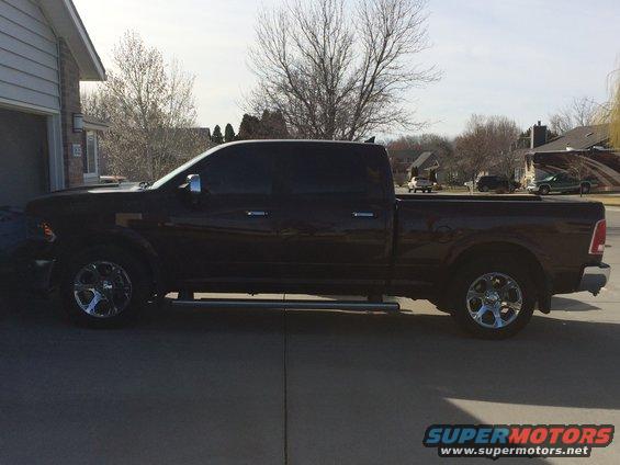 2015 RAM 1500 with 20% tint on front doors and over existing factory tint
