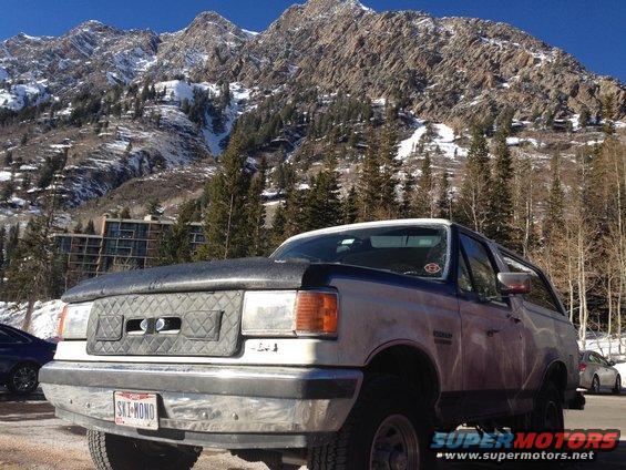 All grimy in Utah.  Skiing Snowbird this day.