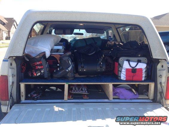 Leaving Utah for Wyoming skiing.  Skis/poles and some tools below.  All other gear above.