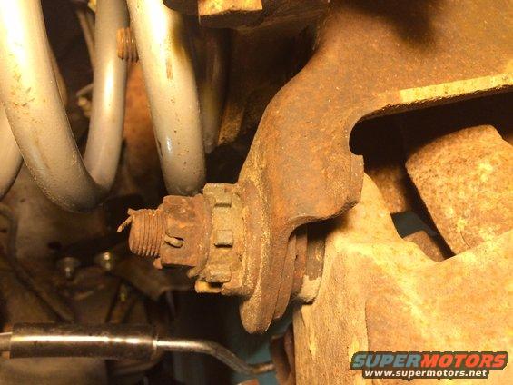 2.25* bushings from PO.  You can see that they aren't fully seated, but the truck drove great with them at stock height with no abnormal tire wear.  They were found with all 2.25* used for positive caster and neutral camber.