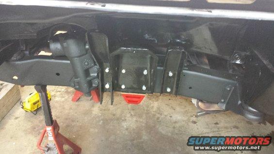 Vehicle frame with steering box and jack stands