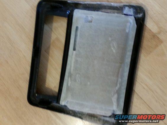 Black grille frame with textured insert