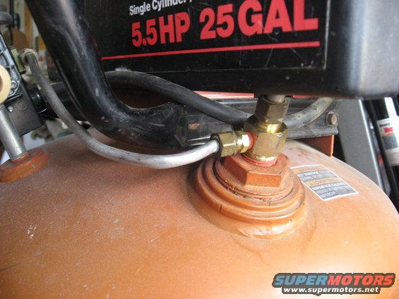 Craftsman 5.5 HP 25 GAL air compressor tank valve